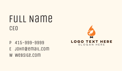 Flame Fish Grill Business Card Image Preview