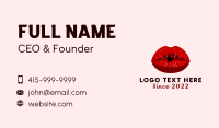 Sexy Lips Video Business Card Image Preview