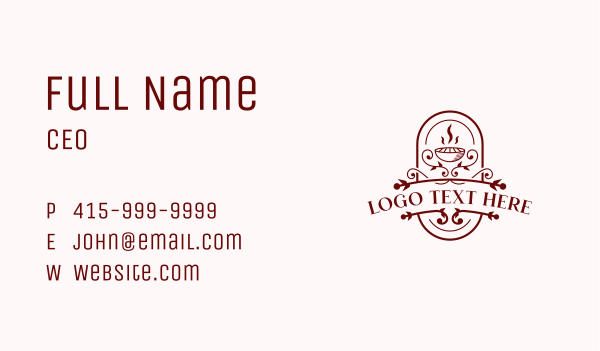 Grill BBQ Restaurant Business Card Design Image Preview
