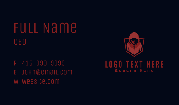 Gamer Cool Avatar Business Card Design Image Preview
