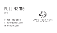 Minimalist Zebra Mascot Business Card Image Preview