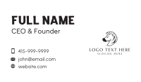Minimalist Zebra Mascot Business Card Design