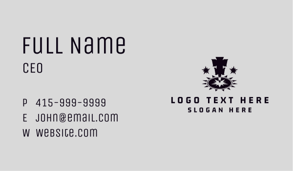 Iron Work Laser Machine Business Card Design Image Preview