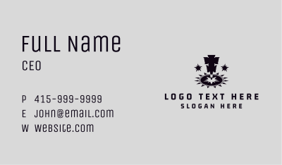 Iron Work Laser Machine Business Card Image Preview