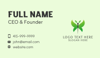 Natural Acupuncture Butterfly Business Card Design