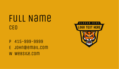  Gaming Tiger Streamer Business Card Image Preview
