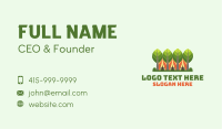 Forestry Camping Tent Business Card Design