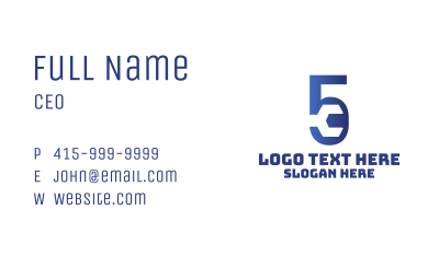 Wrench Mechanic Number 5 Business Card
