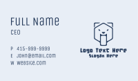 Bulldog Dog Hexagon Business Card Image Preview