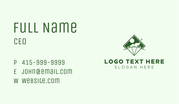 Lawn Mower Landscaping Garden Business Card Design Image Preview