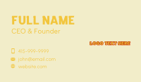 Retro Business Wordmark Business Card Image Preview