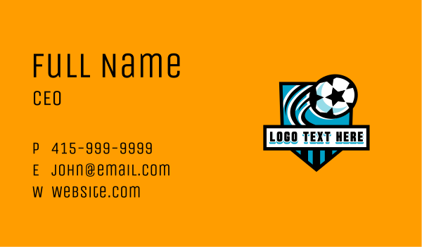 Soccer Football Varsity League Business Card Design Image Preview