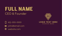 Gold Diamond Jewelry Business Card Image Preview