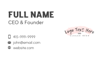 Pastel Brush Wordmark Business Card Image Preview