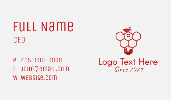 Hexagon Grape Vineyard Business Card Design Image Preview