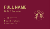 Gold Christmas Tree House Business Card Image Preview
