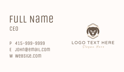 Dog Puppy Badge Business Card Image Preview