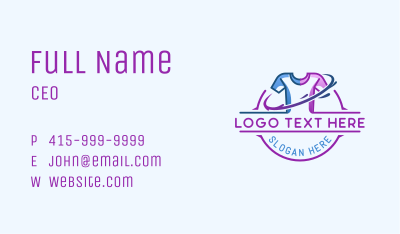 Shirt Apparel Printing Business Card Image Preview