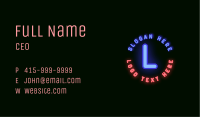 Nightclub Bar Lettermark Business Card Image Preview