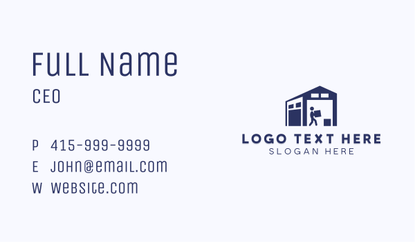 Logistics Shipping Facility  Business Card Design Image Preview