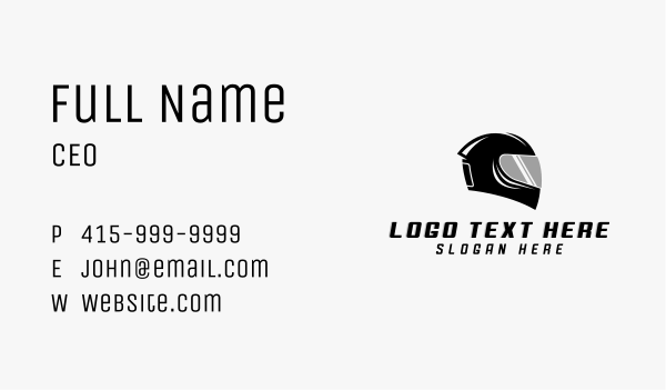 Motorcycle Helmet Rider Business Card Design Image Preview