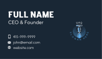 Faucet Water Droplet Business Card Design