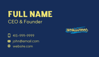 Art Graffiti Wordmark Business Card Image Preview