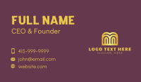 Golden Gate Letter M Business Card Design