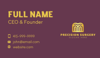 Golden Gate Letter M Business Card Image Preview