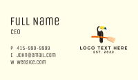 Toucan Broom Mascot Business Card Image Preview