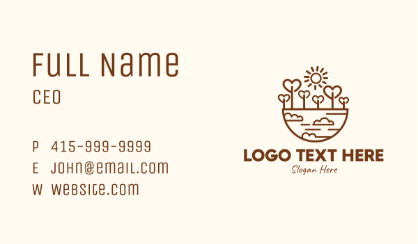 Eco Lovely Environment Business Card Design Image Preview