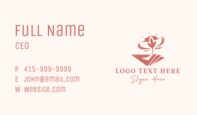 Flower Hand Spa Business Card Image Preview