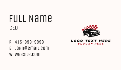 Car Racing Motorsport Business Card Image Preview