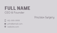Simple Handwritten Business Business Card Image Preview