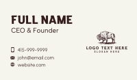 Bison Farm Animal Business Card Image Preview