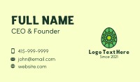 Organic  Plant Egg Business Card Design