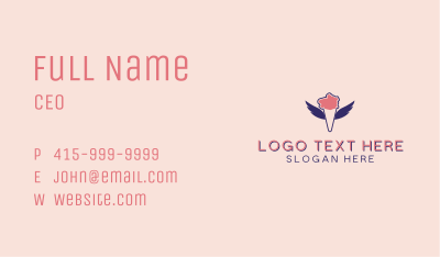 Ice Cream Wings  Business Card Image Preview