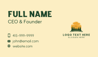 Pine Tree Cloud Sunset Business Card Preview