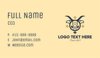 Ox Head Women Symbol Business Card Image Preview
