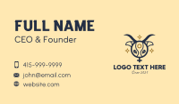 Ox Head Women Symbol Business Card Image Preview