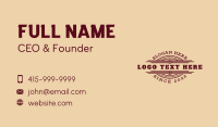 Maroon Vintage Business Business Card Image Preview