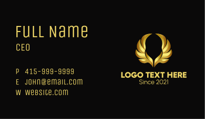 Golden Wings Business Card