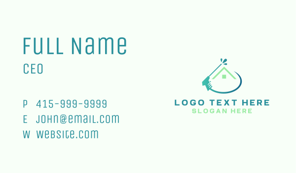 Residential Roof Power Washing Business Card Design Image Preview