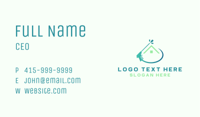 Residential Roof Power Washing Business Card Image Preview