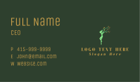 Green Tree Woman Business Card Image Preview