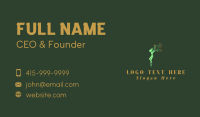 Green Tree Woman Business Card Preview