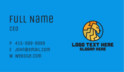 Lion Gaming Icon Business Card