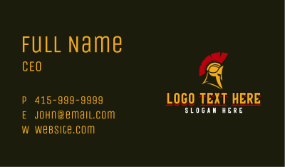 Spartan Knight Gaming Business Card Image Preview