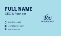 G & W Monogram Business Card Design