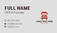 Red Trucking Company  Business Card Image Preview